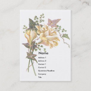 De Visita Cartão do comércio do Victorian do açafrão & d