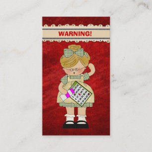 De Visita Cartão do Doodle dos desenhos animados do