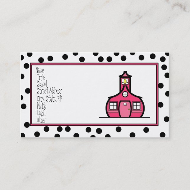 De Visita Cartão do logotipo do ponto (Frente)