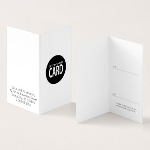 De Visita cartão dobrado da nomeação