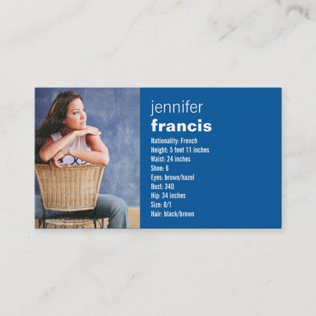 De Visita Cartão dos comp(s) do cruzamento azul mini (Frente)