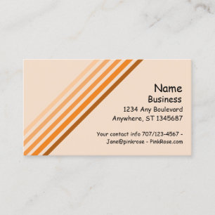 De Visita Cartão empresarial - Cinco linhas diagonais laranj