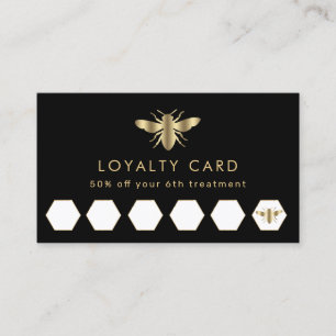 De Visita cartão faux gold foil bee lealdade