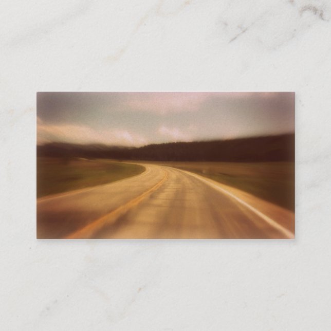 De Visita Cartão fúnebre Horizontel da oração da estrada (Frente)