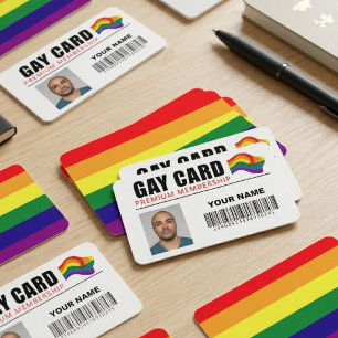 De Visita Cartão Gay Personalizado Membro Premium Identidade