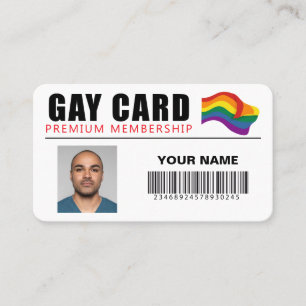 De Visita Cartão Gay Personalizado Presente Engraçado Piada 