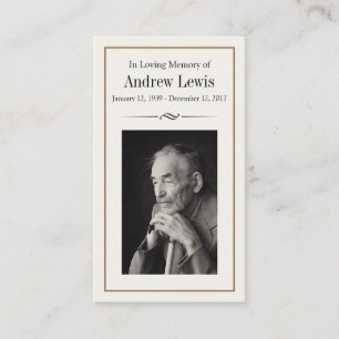 De Visita Cartão memorável