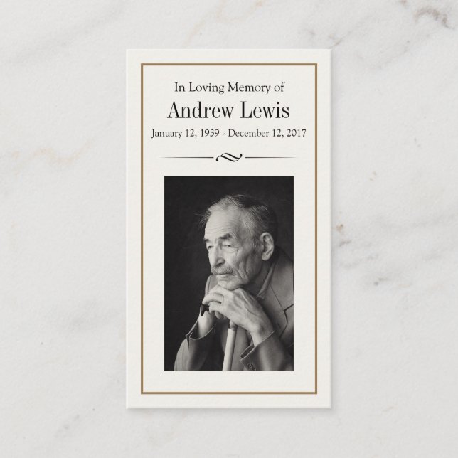 De Visita Cartão Memorial (Frente)