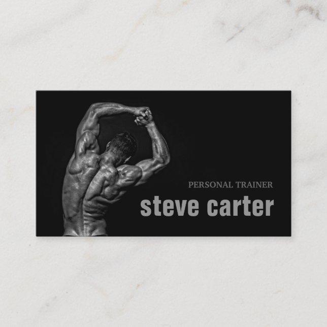 De Visita Cartão pessoal profissional do Bodybuilder do (Frente)