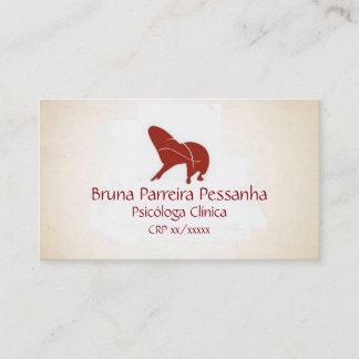 De Visita Cartão Poltrona Psicanalista