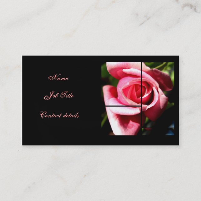 De Visita Cartão romântico (Frente)