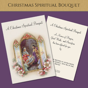 De Visita Cartão santamente do buquê espiritual da