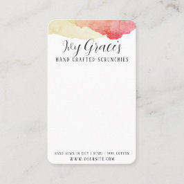 De Visita Cartão Scrunchie artesanal