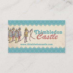 De Visita Cartão Sewing da costureira do exército da linha