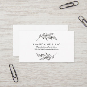 De Visita Cartão Simples Mummy Minimalista / Cartão Chamada 