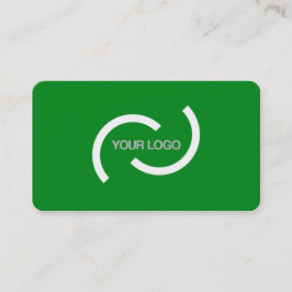 De Visita Cartão verde elegante. Personalize com seu próprio