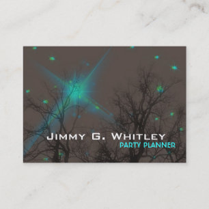 De Visita Céu nocturno - cartão do planejador do partido