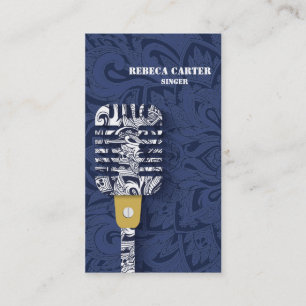 De Visita Coro do cartão do artista da música do jogador d