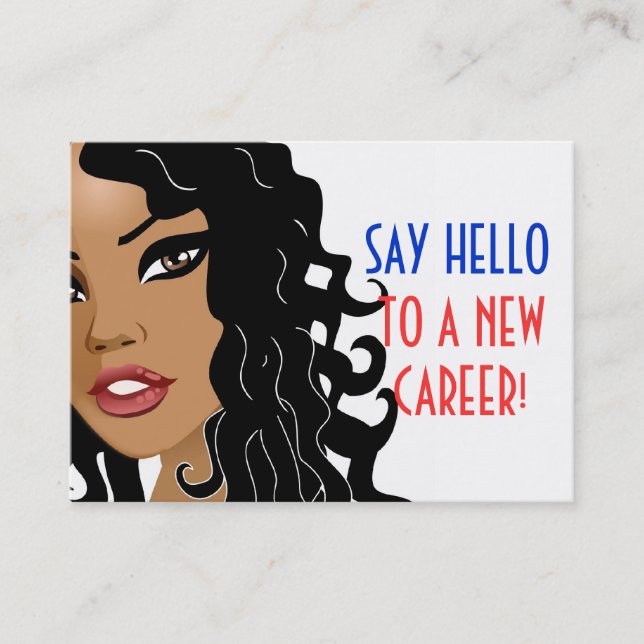 De Visita Diga olá! o CARTÃO do SIZZLE (Frente)