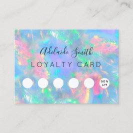 De Visita efeito gemstone opal do cartão fidelidade