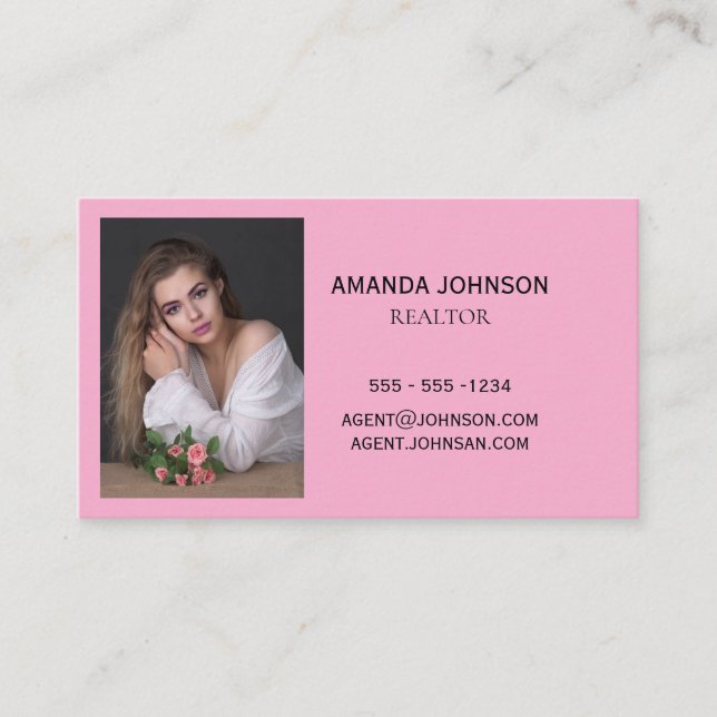 De Visita este cartão combina profissionalismo com um toque (Frente)