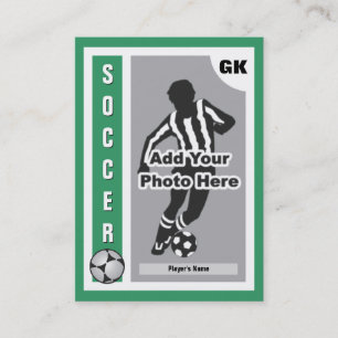 De Visita Faça seu próprio cartão do futebol