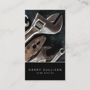 De Visita Ferramentas Escuras - Reparo doméstico - Cartão 