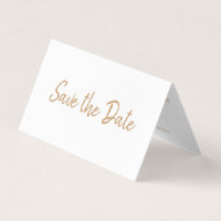 Foto Gold Foil & Script Salvar O Cartão Data