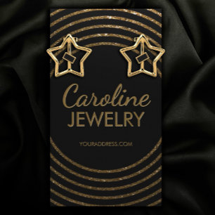 De Visita Linha dourada cartão preto luxuoso dos cosmético