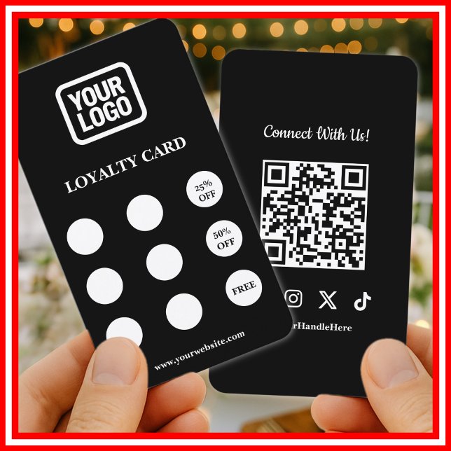 De Visita Mídia Social Conecte-se Conosco Código QR Cartão d (Criador carregado)