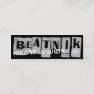 De Visita Mini Beatnik - Cartão pessoal para as mídias sociais