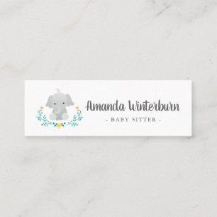 De Visita Mini Cartão bonito do negócio da baby-sitter