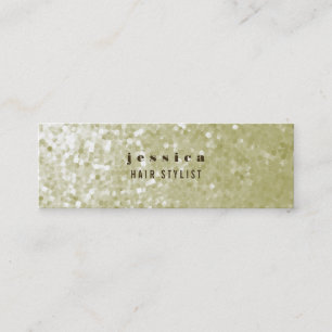 De Visita Mini Cartão branco Dourado para pulseiras com lista esb