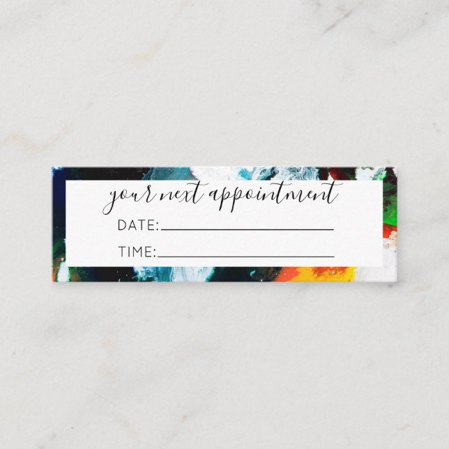 De Visita Mini cartão da nomeação (Frente)