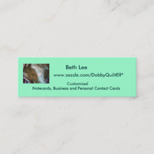 De Visita Mini Cartão do contato