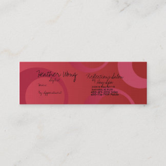 De Visita Mini cartão do estilista