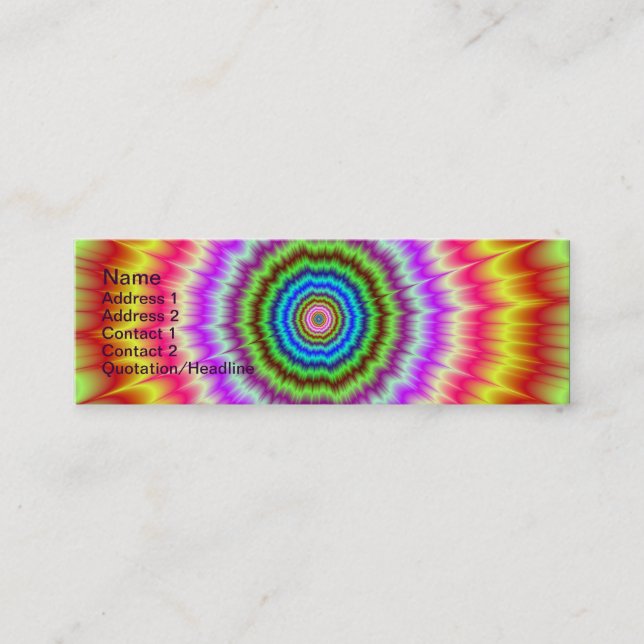 De Visita Mini Kaboom! Cartão (Frente)