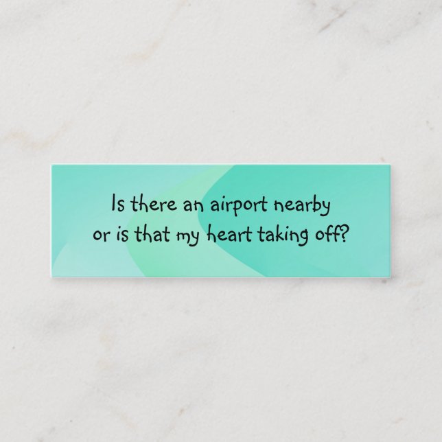 De Visita Mini Pegare a linha cartão da introdução (Frente)