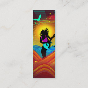 De Visita Mini Rocha da luz do sol - cartão magro