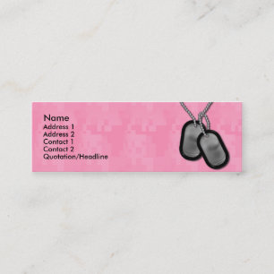 De Visita Mini Senhora magro Camo do cartão