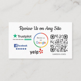 De Visita Obrigado Revise O Cartão