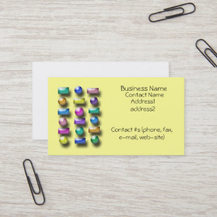 De Visita Ônibus. Cartão - botões 3D