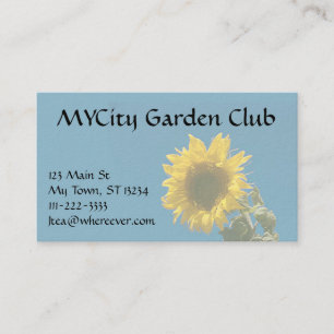 De Visita Ônibus. cartão - Girassol