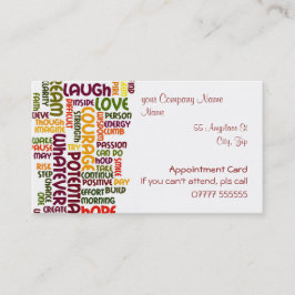 De Visita Palavras inspiradores #1, cartão das nomeações