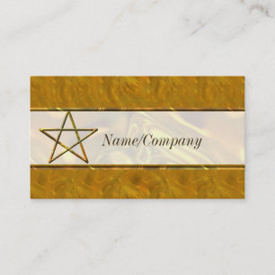 De Visita Pentacle no cartão Dourado da introdução