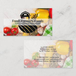 De Visita Produtores comercializam produtos frescos Cartão 