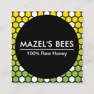 De Visita Quadrado cartão da empresa hexa honeycomb