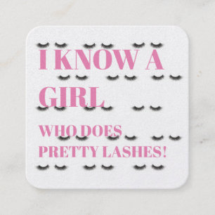 De Visita Quadrado Cartão da referência do chicote