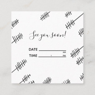 De Visita Quadrado Cartão do cancelamento da nomeação