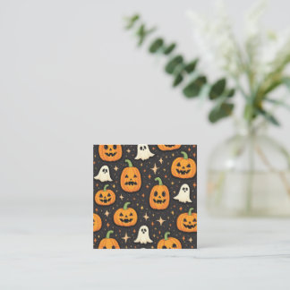 De Visita Quadrado cartão halloween